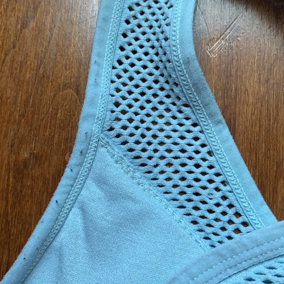 New Balance Light Blue Mesh Sports Bra - Picture 6 of 10